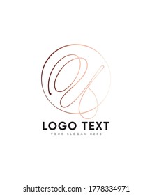 Dream line letter type U logo template, Vector logo for business and company identity 