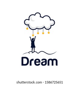 Dream Logo Design Vector Template
