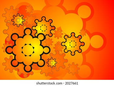 Dream machine abstract background illustration