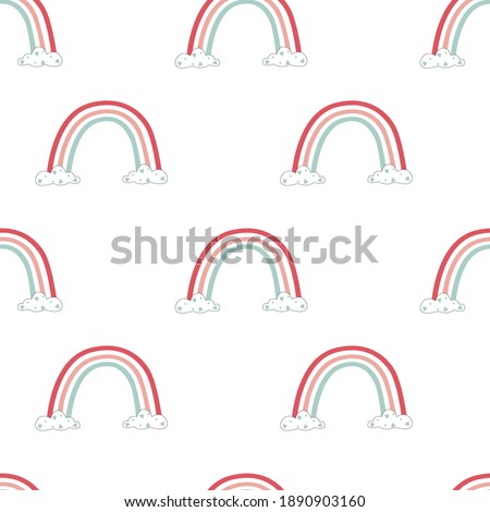 dream magic pretty color rainbow cloud heart love pattern tee illustration art vector 