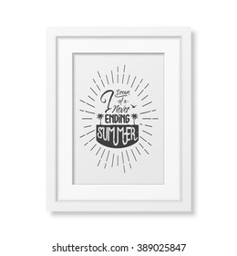 I dream of a never ending summer - Quote Typographical Background