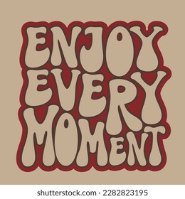 Dream plan do. Hand lettering motivational quote in 70s style. Vector typography for posters, home decor, t shirts