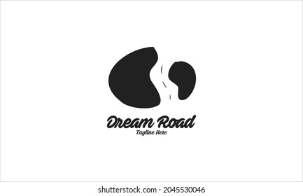 Dream Road logo with un clear shape illustrated a dream or a pas memory.