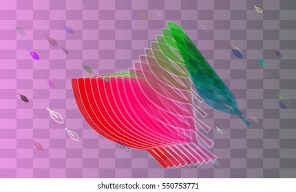 dream with shiny foliage vector background, talented overlap over event