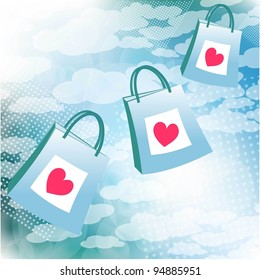 dream shopping abstract background