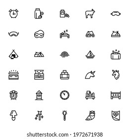 dream and sleep icon or logo isolated sign symbol vector illustration - Collection of high quality black style vector icons
