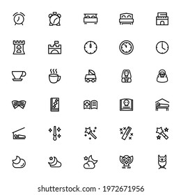dream and sleep icon or logo isolated sign symbol vector illustration - Collection of high quality black style vector icons
