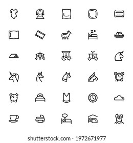 dream and sleep icon or logo isolated sign symbol vector illustration - Collection of high quality black style vector icons
