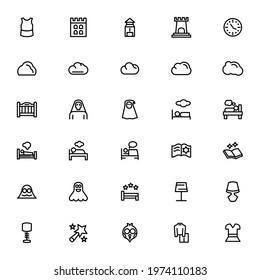 dream and sleep icon or logo isolated sign symbol vector illustration - Collection of high quality black style vector icons
