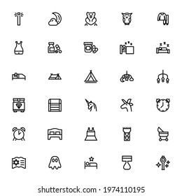 dream and sleep icon or logo isolated sign symbol vector illustration - Collection of high quality black style vector icons
