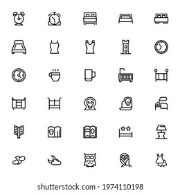 dream and sleep icon or logo isolated sign symbol vector illustration - Collection of high quality black style vector icons
