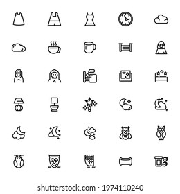 dream and sleep icon or logo isolated sign symbol vector illustration - Collection of high quality black style vector icons
