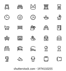 dream and sleep icon or logo isolated sign symbol vector illustration - Collection of high quality black style vector icons

