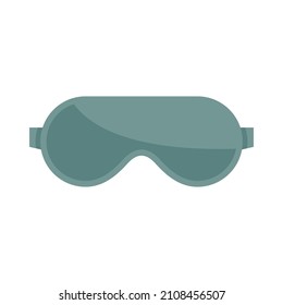 Dream sleeping mask icon. Flat illustration of dream sleeping mask vector icon isolated on white background