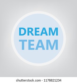 dream team concept- vector illustration