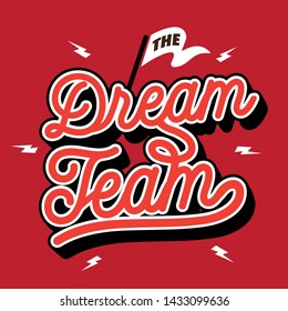 The Dream Team Typography Design