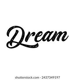 dream text on white background.
