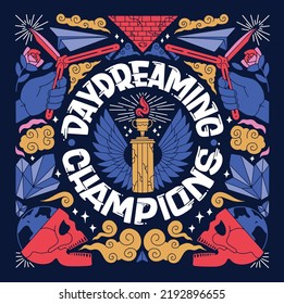 Dream Theme vector artwork for shirts, posters, and other products. 