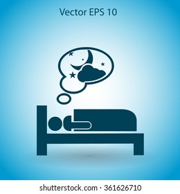 dream vector icon