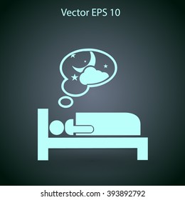 dream vector icon