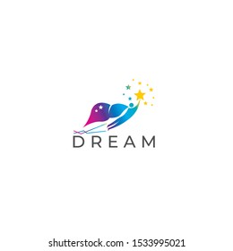 Dream vector logo. Dream illustration. 