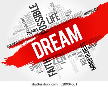 Dream word cloud concept