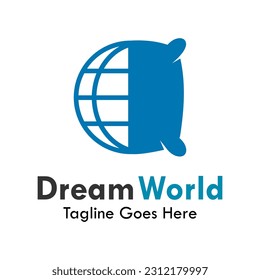 Ilustración del logotipo de diseño del mundo de los sueños
