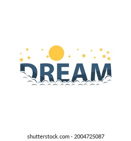 DREAM Writing Typography Vector Design