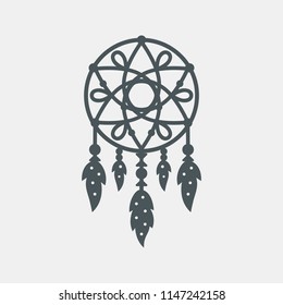 Dreamcatcher ethnic quality vector illustration cut