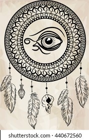 Dreamcatcher with eye.