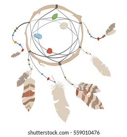 Dreamcatcher with feathers