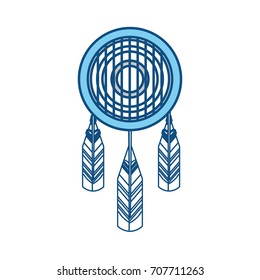 dreamcatcher in hippie style icon