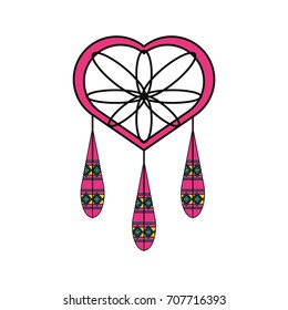 dreamcatcher in hippie style icon