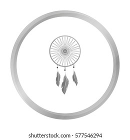 Dreamcatcher icon monochrome. Singe western icon from the wild west monochrome.