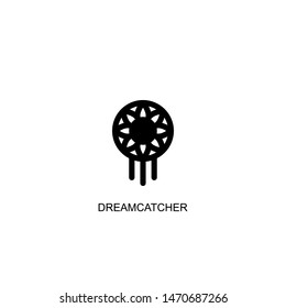 dreamcatcher icon vector black design