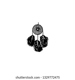 dreamcatcher icon vector. dreamcatcher sign on white background. dreamcatcher icon for web and app