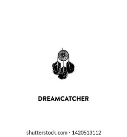 dreamcatcher icon vector. dreamcatcher sign on white background. dreamcatcher icon for web and app