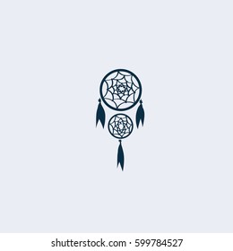 Dreamcatcher icon.Mandala