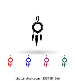 Dreamcatcher multi color icon. Simple glyph, flat vector of wild west material icons for ui and ux, website or mobile application