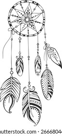 Dreamcatcher painted by hand