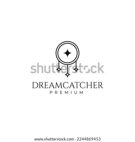 Dreamcatcher symbol logo design vector illustration