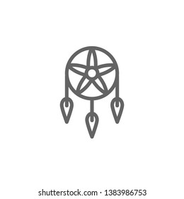 Dreamcatcher, USA icon. Element of United States icon. Thin line icon for website design and development, app development. Premium icon