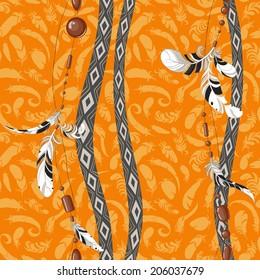 Dreamcatcher vector background pattern