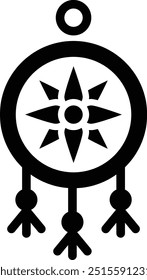 Ilustración de diseño de icono de Vector de Dreamcatcher