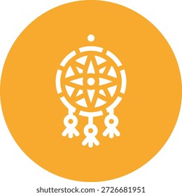 Ilustración de diseño de icono de Vector de Dreamcatcher