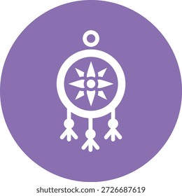 Ilustración de diseño de icono de Vector de Dreamcatcher