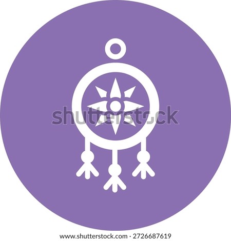 Dreamcatcher Vector Icon Design Illustration