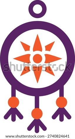 Dreamcatcher Vector Icon Design Illustration