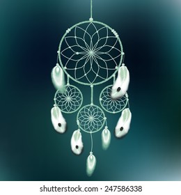  dreamcatcher vector illustration