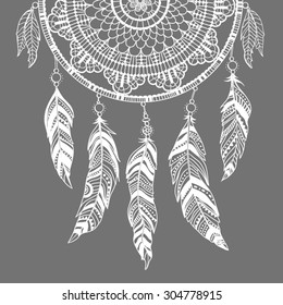 Dreamcatcher, vector illustration